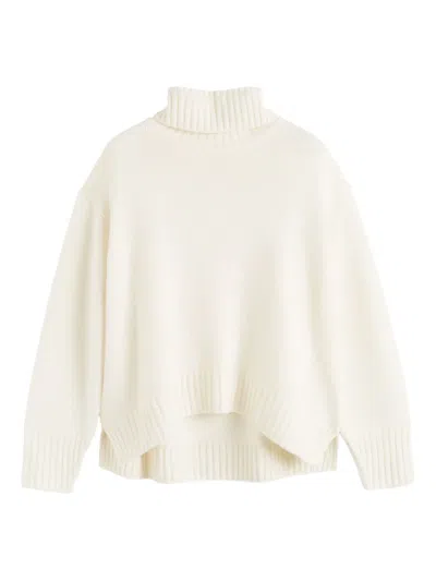 Chinti & Parker Roll-neck Relaxed-fit Sweater In Neutral