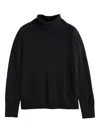 Chinti & Parker Roll-neck Ribbed Sweater In Black