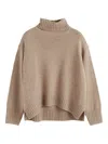 Chinti & Parker Rollneck Cashmere Sweater In Brown