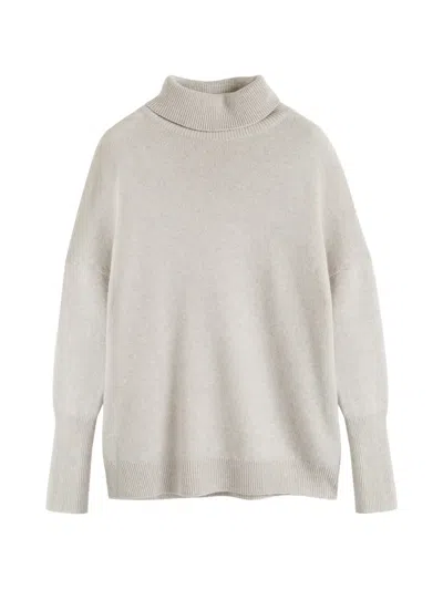 Chinti & Parker Roll-neck Cashmere Sweater In Neutral