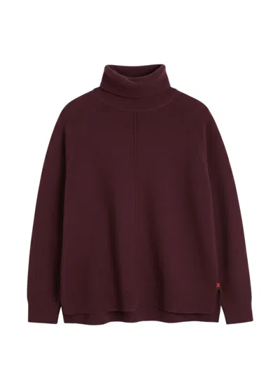 Chinti & Parker Roll-neck Raglan-sleeve Sweater In Purple