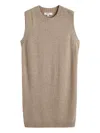 Chinti & Parker Round-neck Sleeveless Dress In Brown