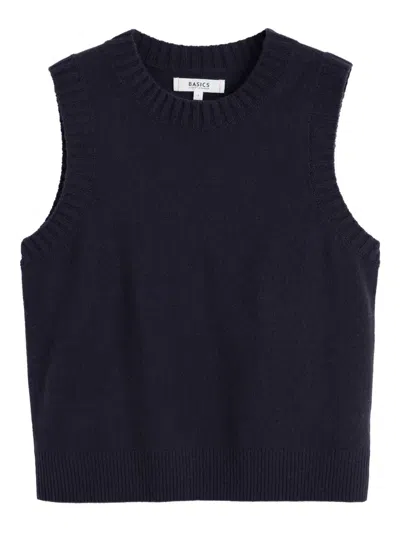 Chinti & Parker Round-neck Vest In Blue