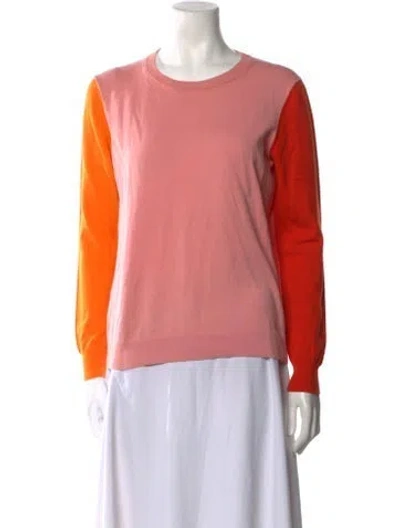 Pre-owned Chinti & Parker Scoop Neck Sweater In Pink