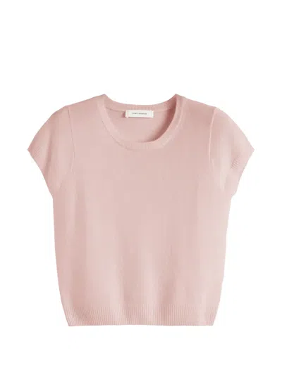 Chinti & Parker Short-sleeve T-shirt In Pink