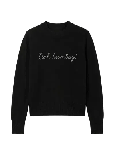 Chinti & Parker Slogan-embroidered Wool Sweater In Multi