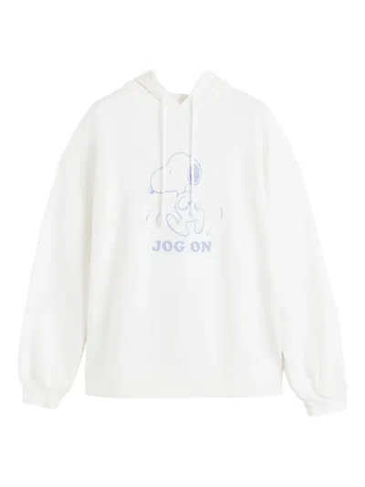 Chinti & Parker Snoopy Graphic Hoodie In Gray