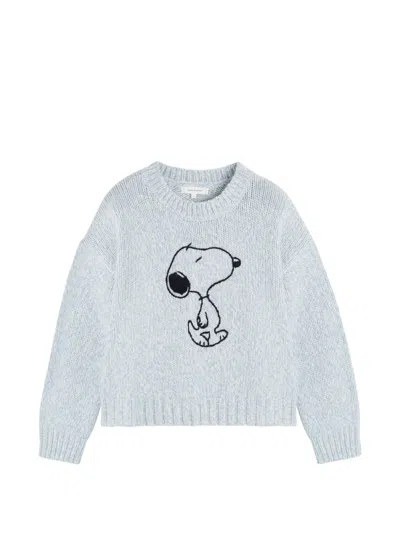 Chinti & Parker 스누피 마를 스웨터 In Blue