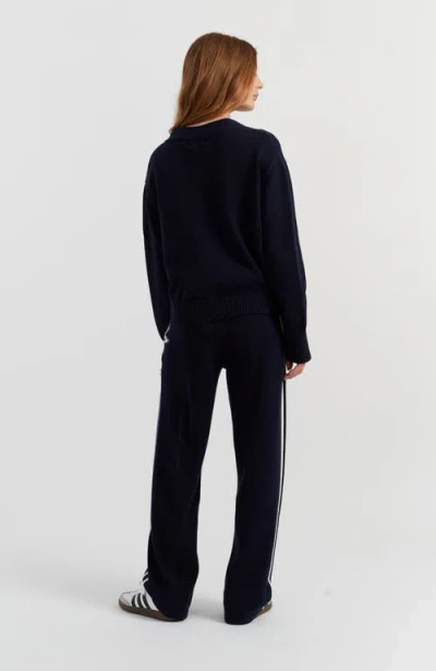 Chinti & Parker Snoopy Varsity Cotton Cardigan Sweater In Brown