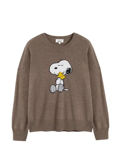 Chinti & Parker 스누피 우드스톡 스웨터 In Brown