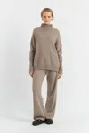 Chinti & Parker Soft-truffle Wool-cashmere Snoopy Wide-leg Track Pants In Neutral
