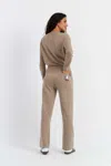 Chinti & Parker Soft-truffle Wool-cashmere Snoopy Wide-leg Track Pants