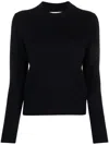 Chinti & Parker Cropped Long-sleeve Wool Cardigan In Blue