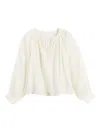 Chinti & Parker St. Tropez Embroidered-detail Blouse In White