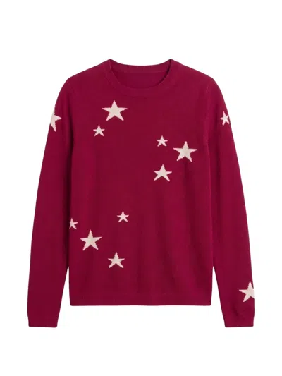 Chinti & Parker Star-intarsia Sweater In Red