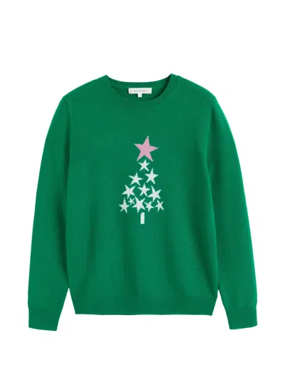 Chinti & Parker Star-tree Sweater In Green