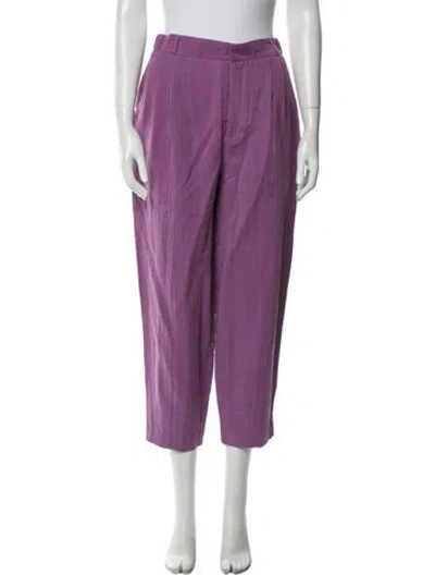 Pre-owned Chinti & Parker Straight Leg Pants In Purple