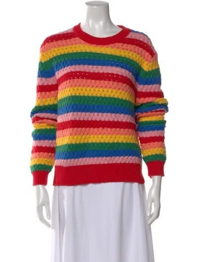 Pre-owned Chinti & Parker Striped Crew Neck Sweater W/ Tags In Multi