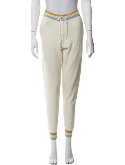 Pre-owned Chinti & Parker Striped Skinny Leg Pants In Neutral