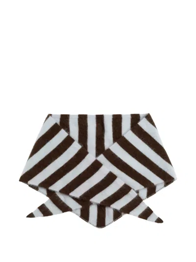 Chinti & Parker Striped Triangle Scarf In Multi