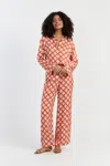 Chinti & Parker Terracotta Laura Whitmore Paradise Trousers In Orange