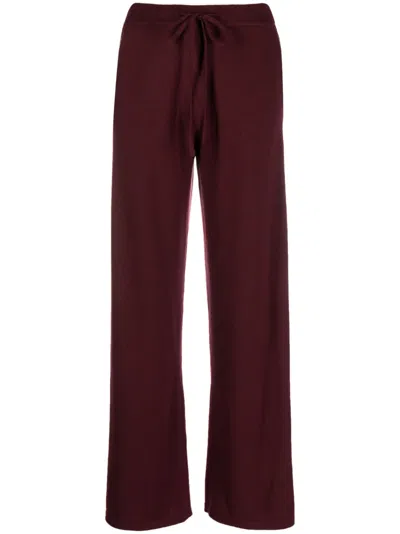 Chinti & Parker The Wide Leg Cashmere Trousers In Purple