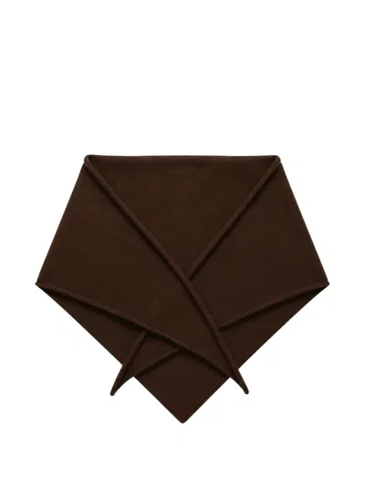 Chinti & Parker Triangle Scarf In Brown