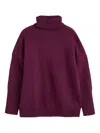 Chinti & Parker Turtleneck Cashmere Sweater In Purple