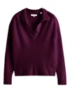 Chinti & Parker V-neck Sweater In Purple
