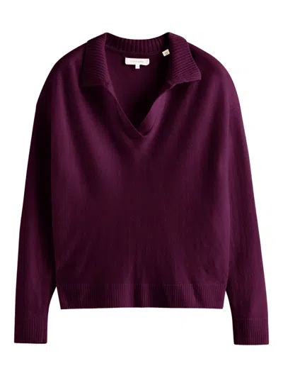 Chinti & Parker V-neck Sweater In Purple