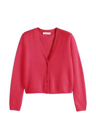 Chinti & Parker V-neck Cardigan In Pink