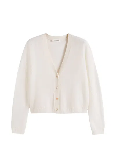 Chinti & Parker V-neck Cashmere Cardigan In Neutral
