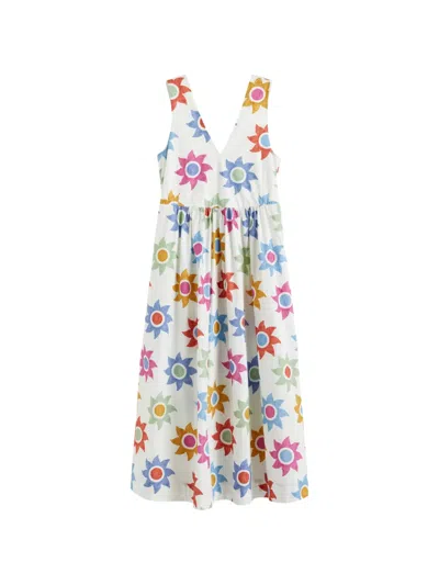 Chinti & Parker V-neck Midi Dress In Multi