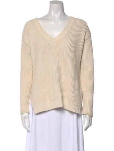 Pre-owned Chinti & Parker V-neck Sweater In Neutral