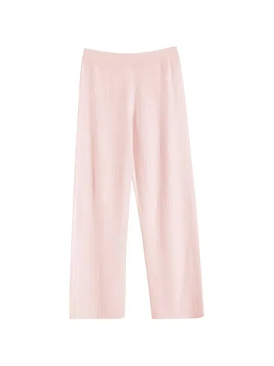 Chinti & Parker Wide-leg Track Pants In Pink