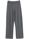 Chinti & Parker Wide-leg Wool Blend Track Pants In Grey