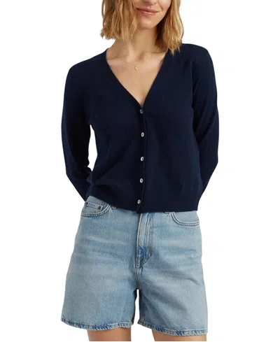 Chinti & Parker Air Pure Cashmere Cardigan In Blue