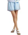 Chinti & Parker Linen-cotton Peanuts Vacation Shorts In Blue