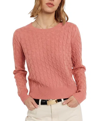 Chinti & Parker Women's Pure Cashmere Cable Sweater In Pink