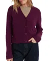 Chinti & Parker Pure Cashmere Cardigan In Burgundy
