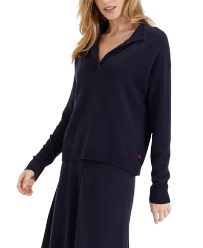 CHINTI & PARKER WOMEN'S WOOL CASHMERE COLLARED SWEATER