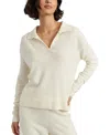 Chinti & Parker Women's Wool Cashmere Collared Sweater In White