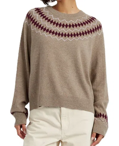 CHINTI & PARKER WOMEN'S WOOL CASHMERE DIAMOND FAIR ISLE SWEATER