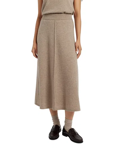 Chinti & Parker Women's Wool Cashmere Midi Skirt In Brown