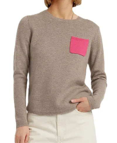 CHINTI & PARKER WOMEN'S WOOL CASHMERE ONE POCKET SWEATER