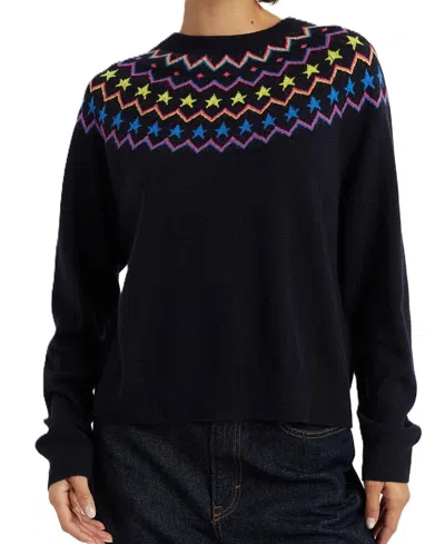 CHINTI & PARKER WOMEN'S WOOL CASHMERE STAR YOKE SWEATER