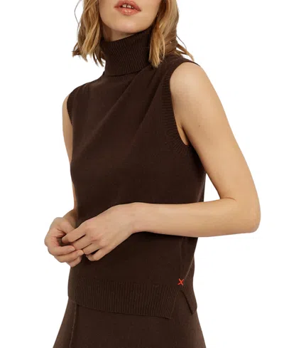 Chinti & Parker Wool-cashmere High-neck Tank In Black