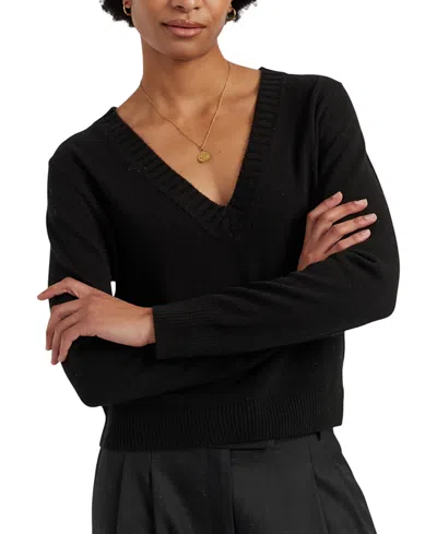 Chinti & Parker Women's Wool-cashmere V-neck Sweater In Black