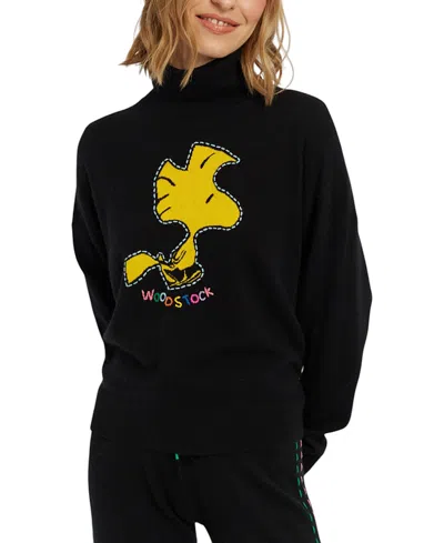Chinti & Parker Wool-cashmere Woodstock Roll Neck Sweater In Black