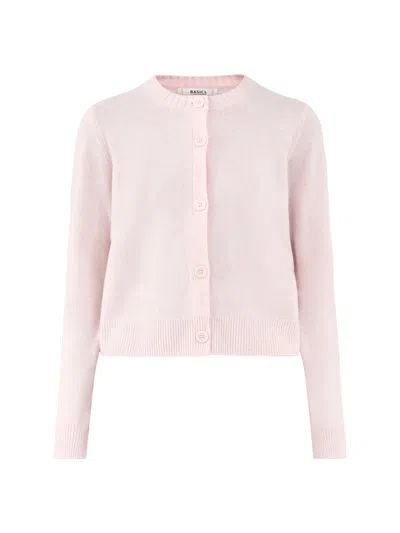 Chinti & Parker Womens Crew Neck Cardigan Pink